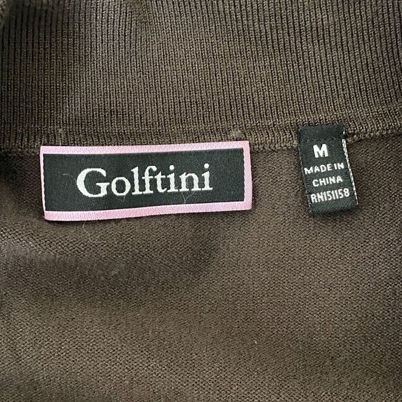 Golftini Brown Sweater Size Medium - Picture 5 of 6